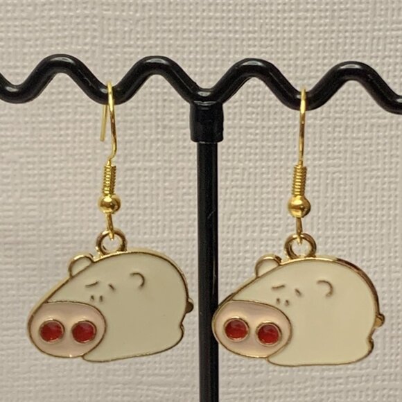 Pig Earring, Gift Idea, Pig Jewelry, Silly Earring, Hog Earring, Hog Jewelry - Picture 5 of 5